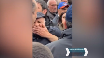 Grandfather of soldier killed in military barracks fire confronts Pashinyan at rally