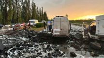 Քանդված բետոնը, պատռված պողպատե ամրանները, բեկորներ. Վնասվածքները ցույց են տալիս, թե որքան մեծ էներգիայի մասին է խոսքը. Հ. Ագանյան