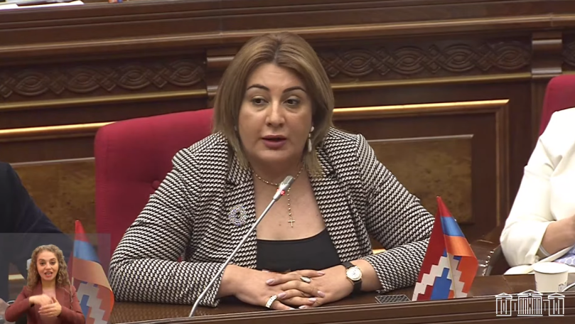Այսօր այս դահլիճում առողջապահության նախարարը հաղորդում ներկայացրեց հանցագործության մասին. Անուշ Պողոսյան