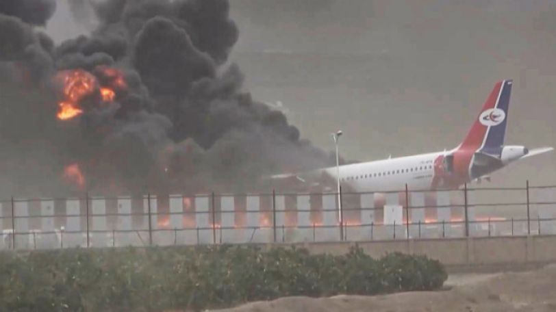Israel hits main airport in Yemen's capital