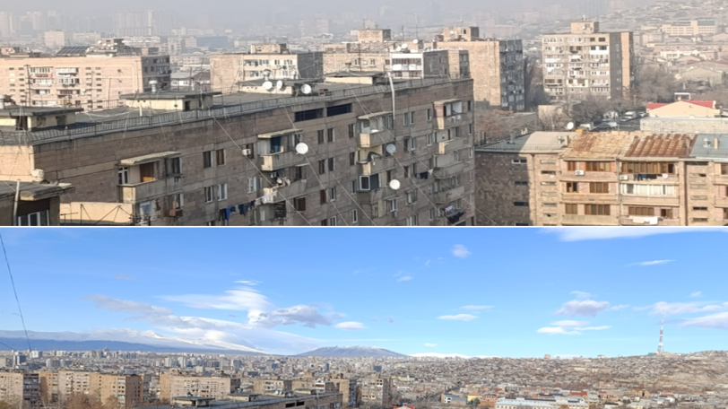 Երևանն այսօր դեկտեմբերի 21-ին՝ առանց քամու և դեկտեմբերի 14-ին քամուց հետո