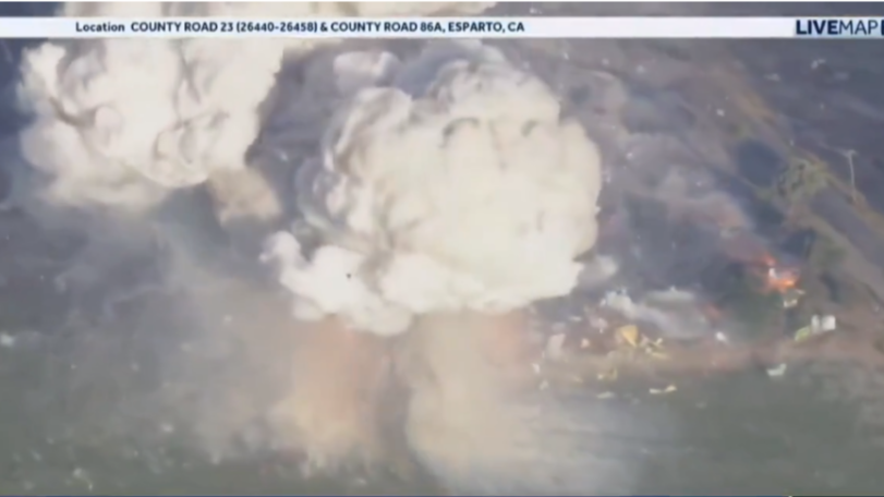 Massive explosion hits California fireworks warehouse