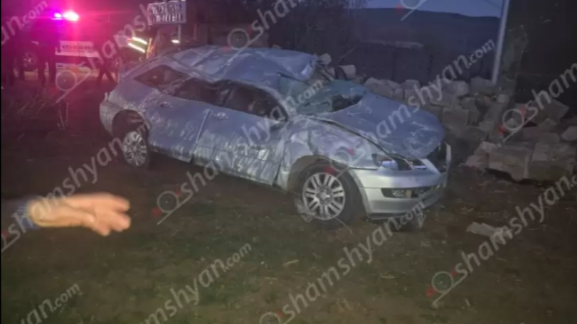 Ողբերգական ավտովթարի հետևանքով կա 1 զոհ, 1 վիրավոր