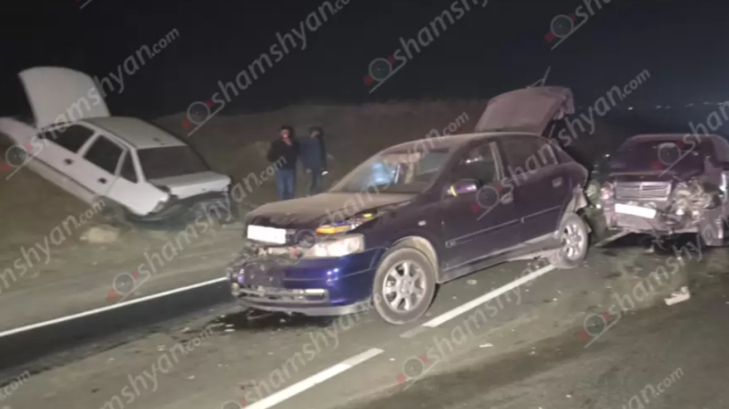 Խոշոր ավտովթարի հետևանքով բախվել են «Opel»-ը, «Mercedes»-ը և «Daewoo»-ն, վիրավորն անչափահաս է