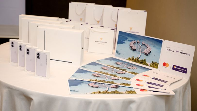 Maldives trips and Apple devices awarded to loyal Byblos Bank Armenia customers