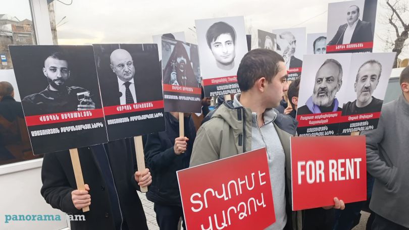 Protest targets EU over political prisoners in Armenia