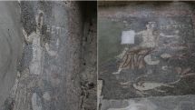 Italian experts restore Garni bathhouse mosaic
