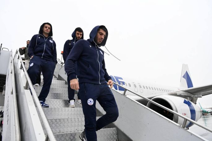 Armenian team arrives in Tbilisi for Nations League clash