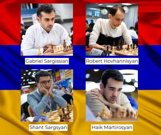 Four Armenian GMs qualify for FIDE World Cup