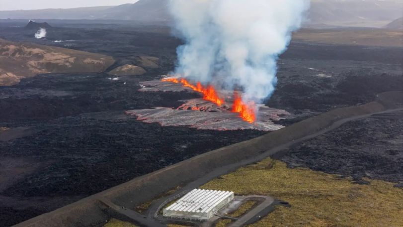 Tourists and residents evacuated after volcano erupts in Iceland