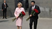 Russia's Matviyenko visits Armenian Genocide Memorial