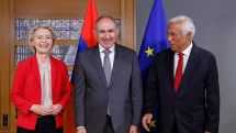 Pashinyan starts trilateral talks with EU leaders in Brussels