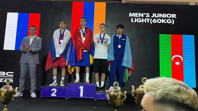 Armenian team finishes 2nd at Junior European Boxing Championships