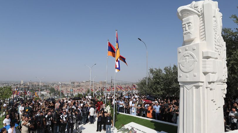 Call of Artsakh memorial inaugurated at Yerablur