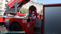 Крупный пожар произошел в городе Мегри