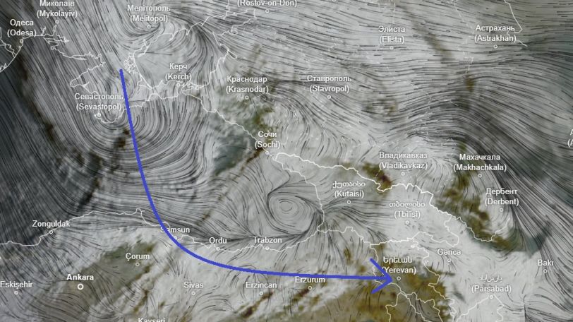Cyclone to bring rain, storms across Armenia