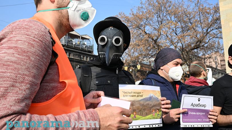 Air pollution levels remain high in central Yerevan