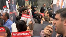 Protesters condemn political repressions outside Armenian parliament