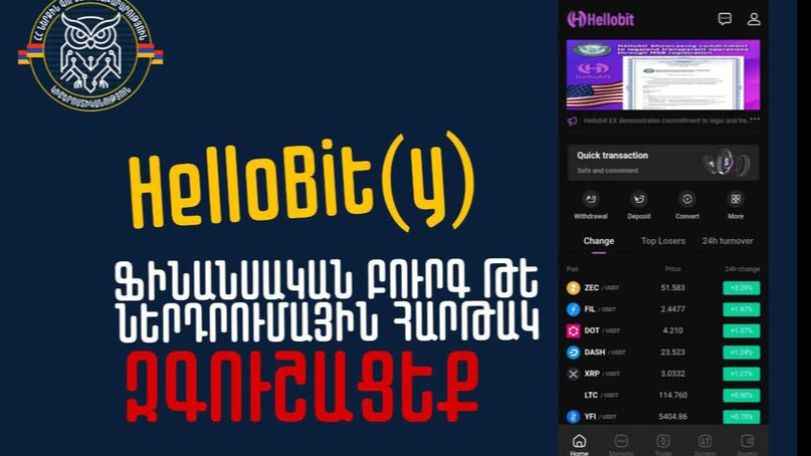 Ի՞նչ անել, եթե տուժել եք hellobit(y) ֆինանսական բուրգի գործունեությունից