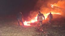 Wildfire persists in Armenia's Gegharkunik