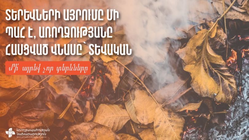 Տերևների այրման հետևանքով առաջացած ծուխը կարող է սրացնել բրոնխային ասթման, քրոնիկ բրոնխիտը, սրտային և ալերգիկ հիվանդությունները