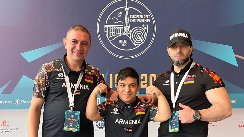 Armenian athlete sets new record, claims gold at Para Powerlifting European Championships