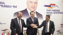 Strong Armenia party announces election alliance with two groups