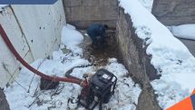 Потоп в селе Цахкаовит: спасатели откачали из подавала 50 тонн воды