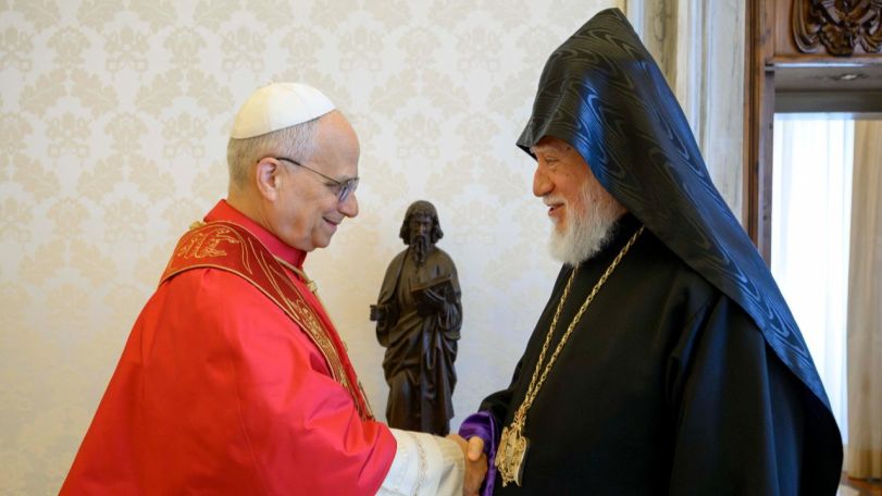 Catholicos Aram I calls for release of Artsakh leaders as he meets Pope Leo