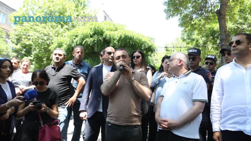 Ваагн Овакимян – неудавшийся Ван Гог, безумный Модильяни, хватит принимать заказы на рисование: акция ППА у ЦИК Армении