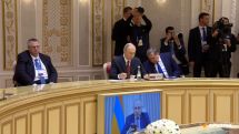 Պուտինը, Ուշակովը և Օվերչուկը հեռուստացույցով դիտում են Փաշինյանի ելույթը