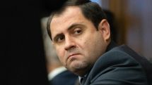 Suren Papikyan was at home during official vehicle crash, ministry says