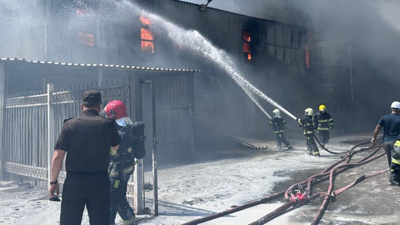 Խոշոր հրդեհ Ադրբեջանում. Ներկերի գործարան է այրվում