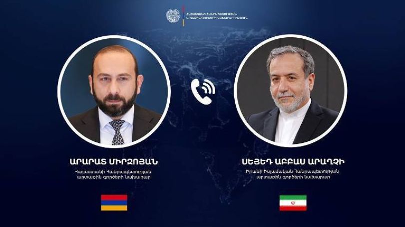 Armenian, Iranian foreign ministers hold phone call