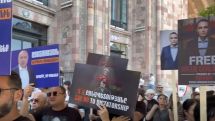 Protesters demand release of political prisoners as EU Commission chief meets Pashinyan