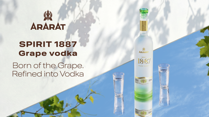 ARARAT Spirit 1887: Yerevan Brandy Company presents a premium vodka crafted from selected white grapes