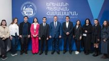 Students awarded Byblos Bank Armenia scholarships meet with bank’s CEO