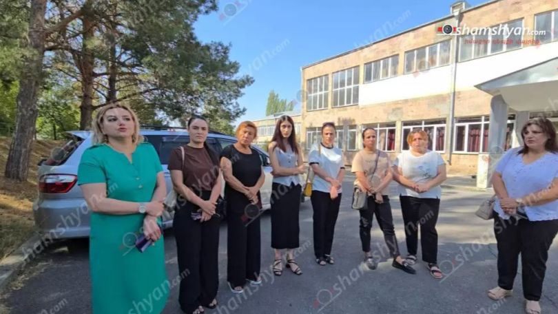 Teachers protest dismissal of school director in Armenian village