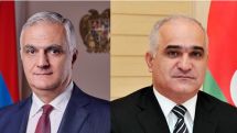 Armenian, Azerbaijani officials meet on border