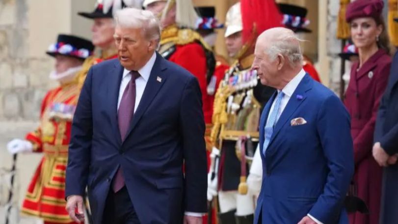 Дональд Трамп у короля Карла