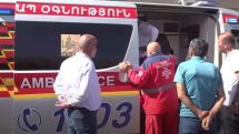 Missing soldier's relative falls sick at protest outside Armenian Defense Ministry