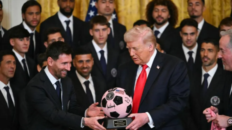 Messi and Inter Miami meet Trump at White House