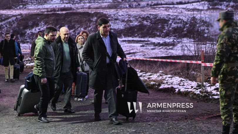 Azerbaijani civil society members arrive in Armenia via land border