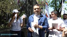 «Ուժեղ Հայաստան»-ը քայլերթ իրականացրեց՝ իրազեկելով այսօր ժամը 19.00-ին Հաղթանակի զբոսայգում կայանալիք հանդիպման մասին