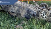 Երևան–Երասխ ճանապարհին մեքենան գլխիվայր հայտնվել է դաշտամիջյան հատվածում, վարորդն արգելափակվել է