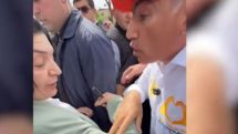 Pashinyan clashes with critic during campaign stop in Yerevan