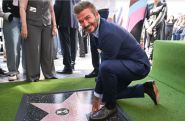 David Beckham receives star on the Hollywood Walk of Fame