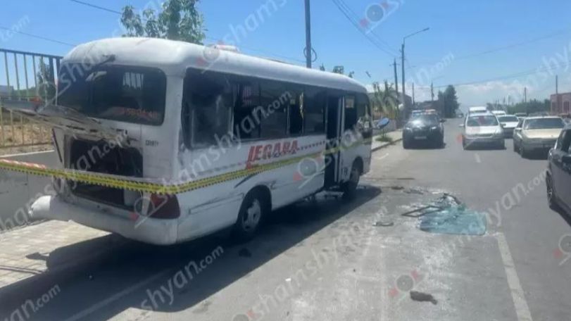 Several injured as bus carrying children collides in Armenian town