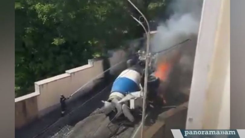 Известно, из-за чего вспыхнул пожар в центре Еревана