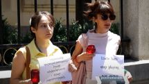 Candlelight vigil held outside Iranian Embassy in Armenia